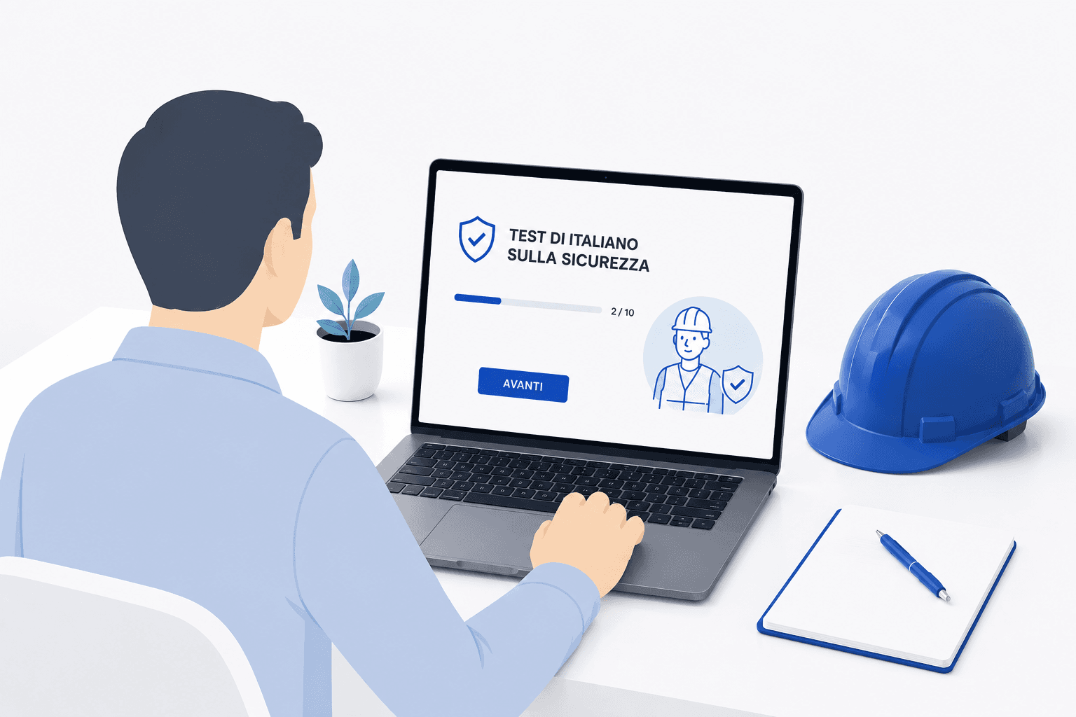Il test di italiano di Talketet per la formazione sulla sicurezza